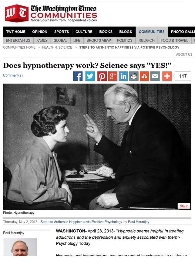 does hypnosis work journal article