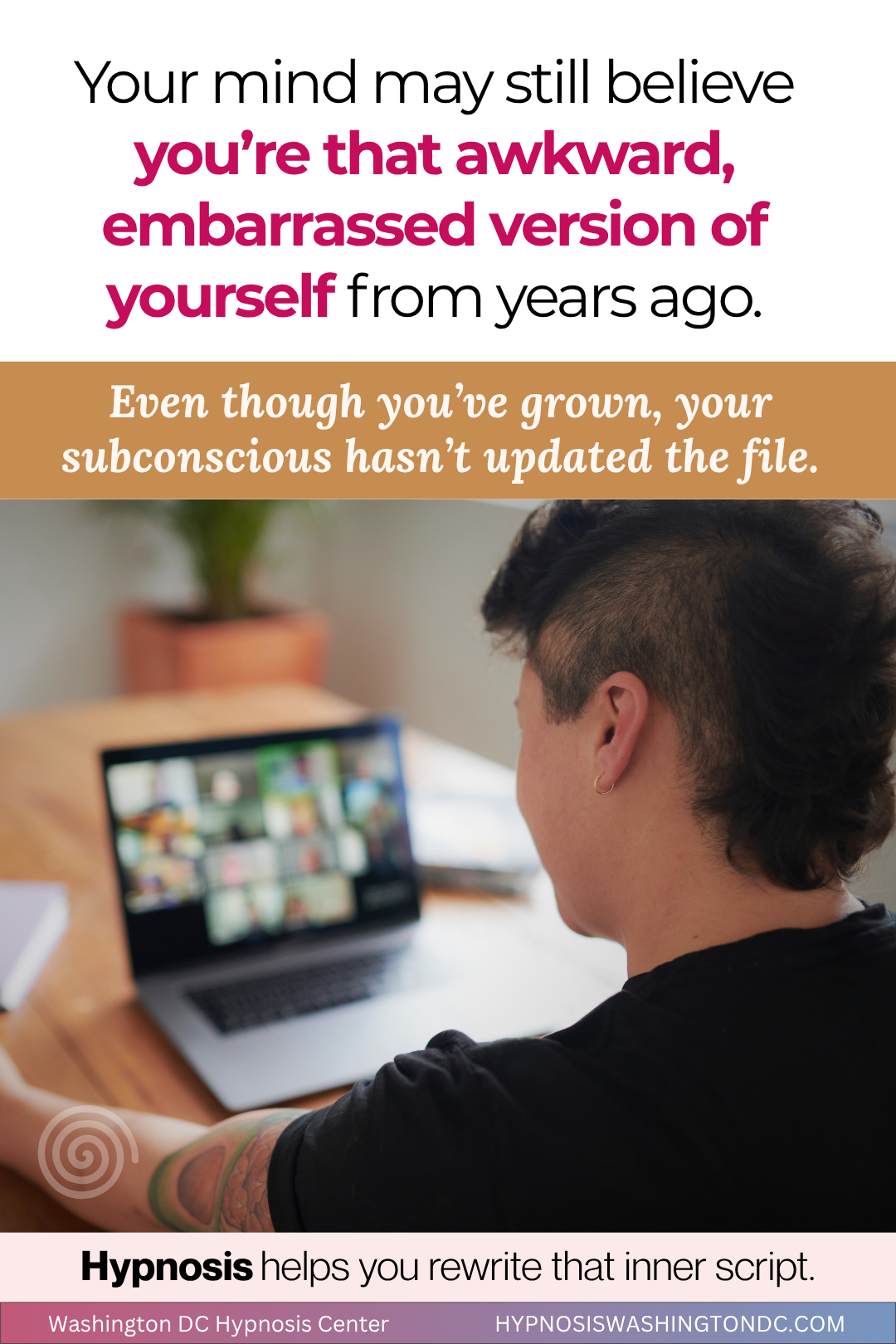 Hypnosis helps you rewrite that inner script