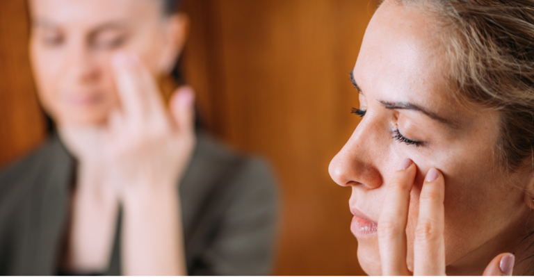 EFT tapping hypnosis session two women Washington DC Hypnosis Center